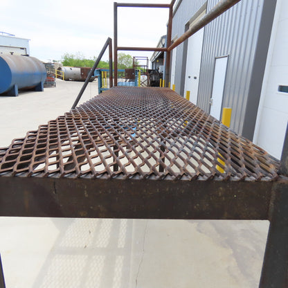120" Long 30x60" Work Height Elevated Machine Access Platform Mezzanine Railing