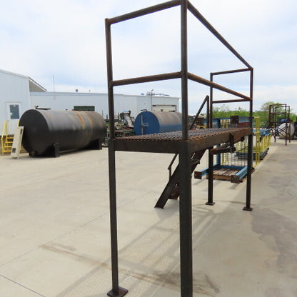 120" Long 30x60" Work Height Elevated Machine Access Platform Mezzanine Railing