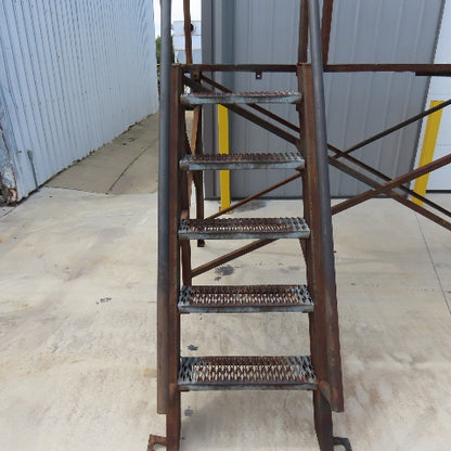 96" Long x 40" x 62" Work Height Elevated Machine Access Platform W/ Railing