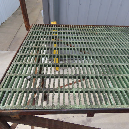 96" Long x 40" x 62" Work Height Elevated Machine Access Platform W/ Railing