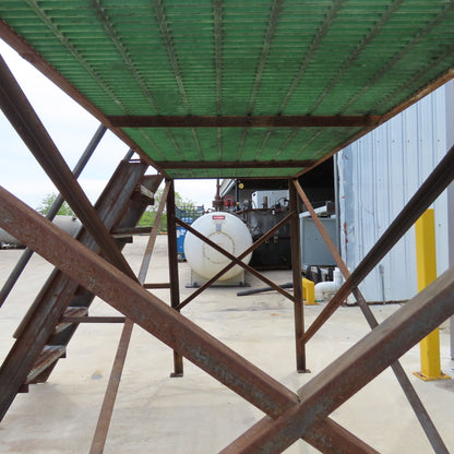 96" Long x 40" x 62" Work Height Elevated Machine Access Platform W/ Railing