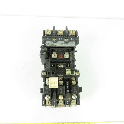 Allen Bradley 509-BOD Ser B Size 1 Motor Starter 600VAC 27A 120V Coil