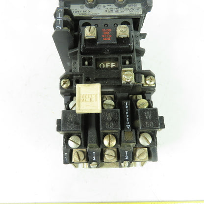 Allen Bradley 509-BOD Ser B Size 1 Motor Starter 600VAC 27A 120V Coil