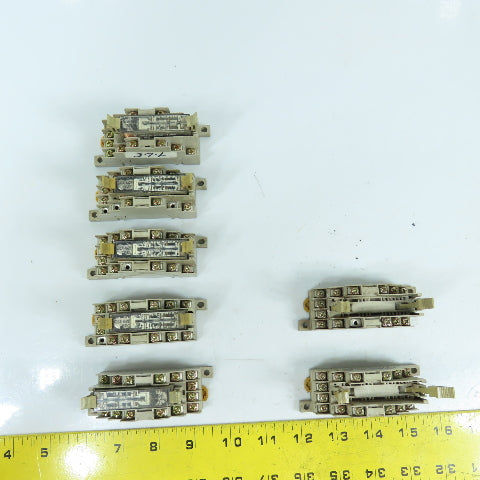 Omron P7SA-14F-ND 24VDC Relay W/ Base (2 Incomplete) Lot Of 7