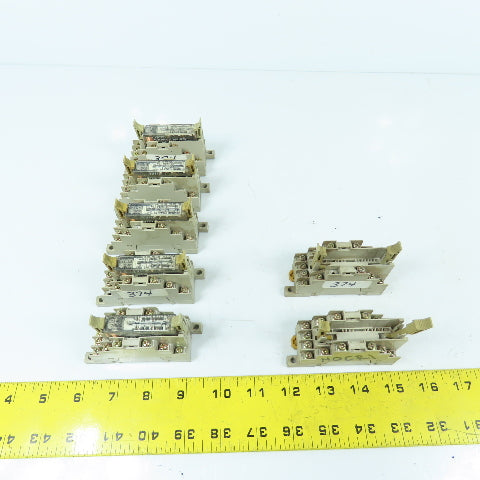 Omron P7SA-14F-ND 24VDC Relay W/ Base (2 Incomplete) Lot Of 7