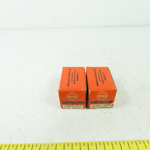 Orange H24-3/4 Cam Follower Lot Of 2