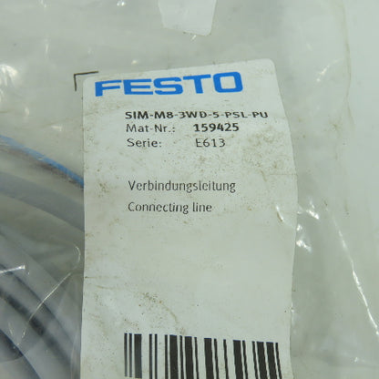 Festo SIM-M8-3WD-5-PSI-PU Connecting Cable