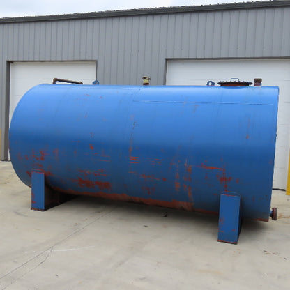 6000 Gallon Aboveground Steel Single Wall Horizontal Liquid Saddle Storage Tank