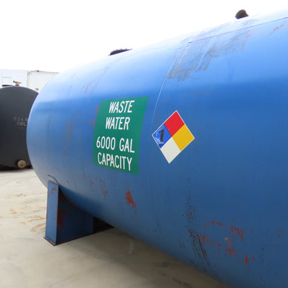 6000 Gallon Aboveground Steel Single Wall Horizontal Liquid Saddle Storage Tank