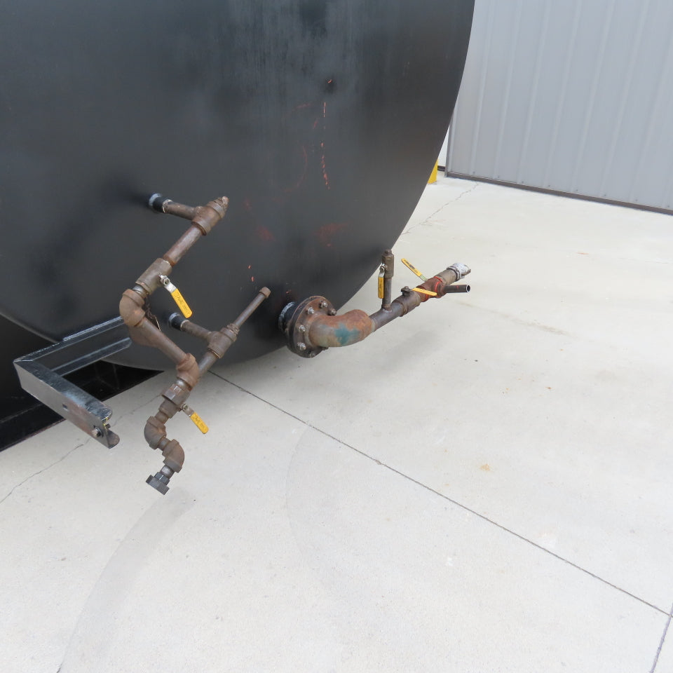 6000 Gallon Aboveground Steel Single Wall Horizontal Liquid Saddle Storage Tank