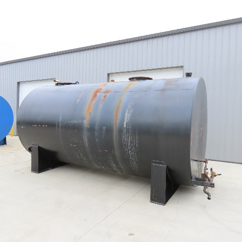 6000 Gallon Aboveground Steel Single Wall Horizontal Liquid Saddle Storage Tank