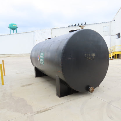 6000 Gallon Aboveground Steel Single Wall Horizontal Liquid Saddle Storage Tank