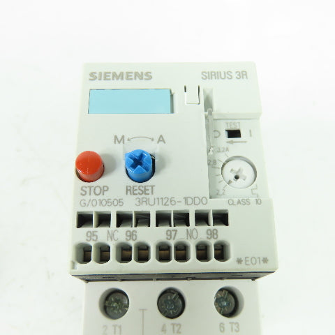Siemens 3RU1126-1DD0 Sirius 3R Overload Relay 2.2-3.2A NEW