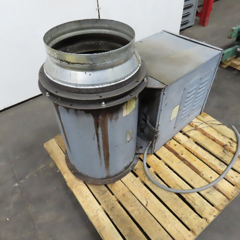 Hartzell 18" 1HP Belt Driven Tubeaxial Fan 230/460V 3PH 1740 RPM Tested