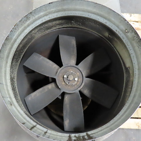 Hartzell 18" 1HP Belt Driven Tubeaxial Fan 230/460V 3PH 1740 RPM Tested