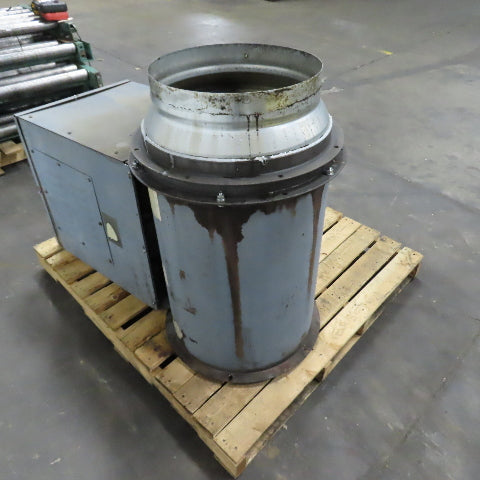 Hartzell 18" 1HP Belt Driven Tubeaxial Fan 230/460V 3PH 1740 RPM Tested