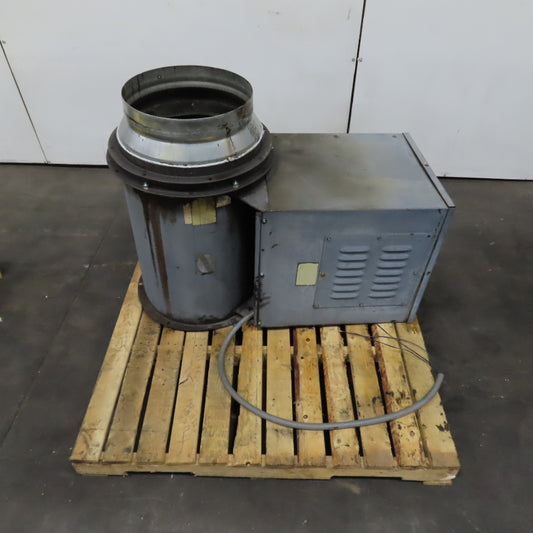 Hartzell 18" 1HP Belt Driven Tubeaxial Fan 230/460V 3PH 1740 RPM Tested