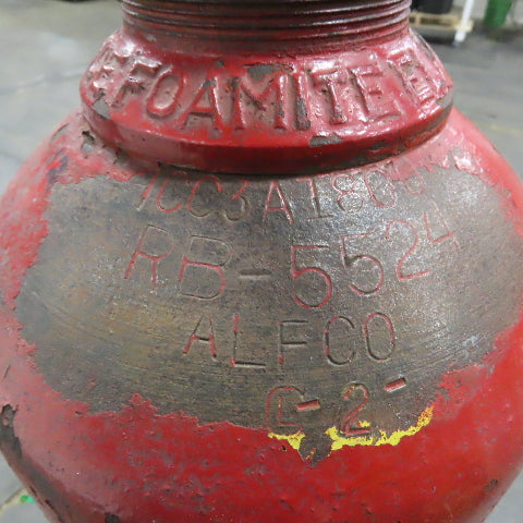 LaFrance Alfco RB-5524 Foamite 100 lb. Carbon Dioxide Fire Extinguisher Cylinder