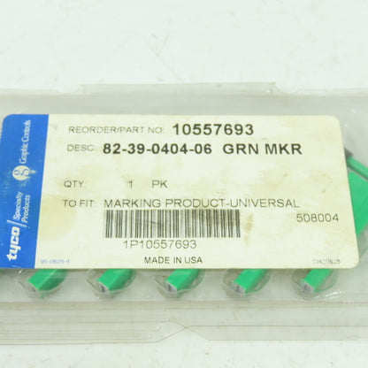 Graphic Controls 82-39-0404-06 Green Marker Pen Chart Recorder 10557693 Pk Of 6