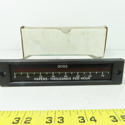 Ametek/Dixson 00236005 276947 4864 0 Goss 0-75 Paper-Thousands Per Hour