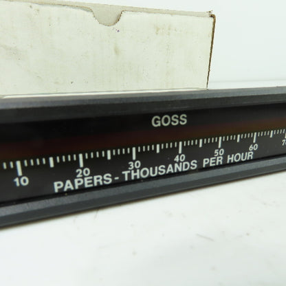 Ametek/Dixson 00236005 276947 4864 0 Goss 0-75 Paper-Thousands Per Hour