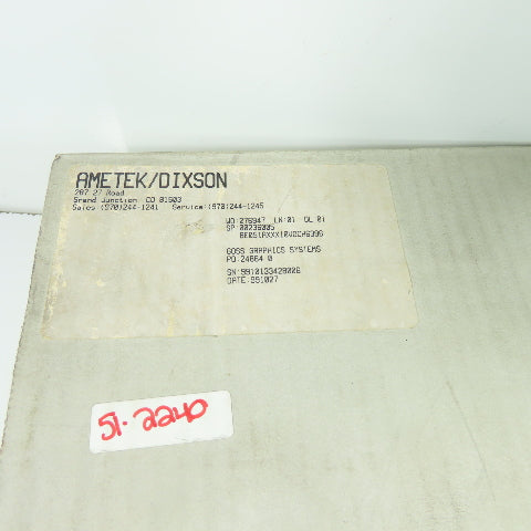 Ametek/Dixson 00236005 276947 4864 0 Goss 0-75 Paper-Thousands Per Hour