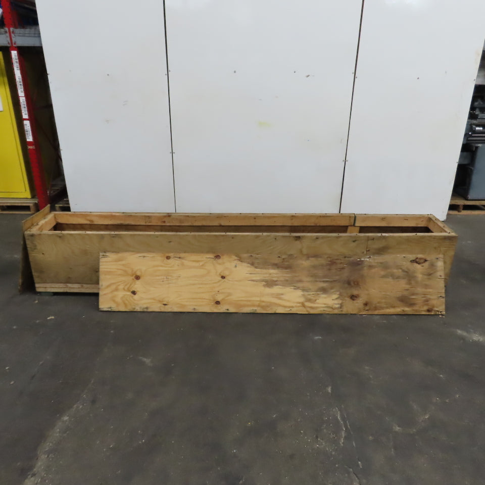 86.5" Long x 6" Pitch x 6" OD Screw Auger Feeder Conveyor Belt Driven 106.5" OAL