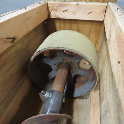86.5" Long x 6" Pitch x 6" OD Screw Auger Feeder Conveyor Belt Driven 106.5" OAL