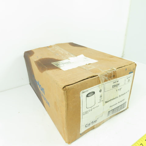 Carlon E942H Nonmetallic Schedule 40 PVC Female Conduit Adapter 1 1/2" Lot Of 25