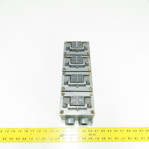 Allen Bradley 8HW7-20738 Bulletin 800H 4-Station Start/Stop Hazardous Switch