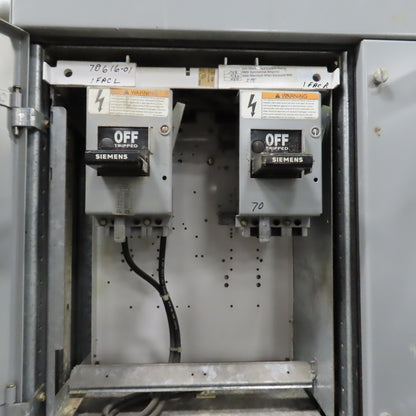 Siemens Marq 600A Motor Control Center MCC 480V 3PH 3W 60HZ (7 Buckets)
