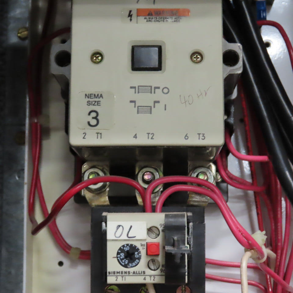 Siemens Marq 600A Motor Control Center MCC 480V 3PH 3W 60HZ (7 Buckets)