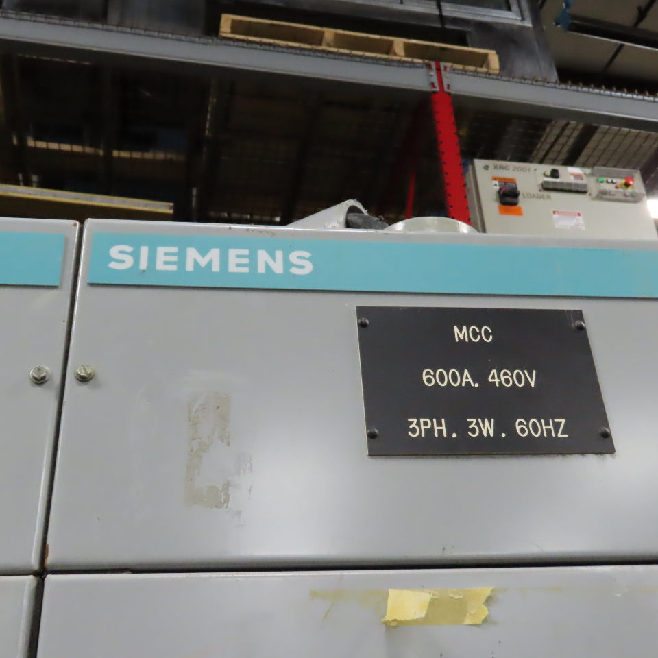 Siemens Marq 600A Motor Control Center MCC 480V 3PH 3W 60HZ (7 Buckets)
