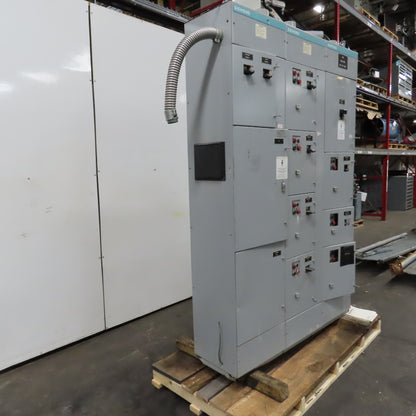 Siemens Marq 600A Motor Control Center MCC 480V 3PH 3W 60HZ (7 Buckets)