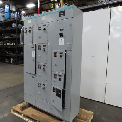 Siemens Marq 600A Motor Control Center MCC 480V 3PH 3W 60HZ (7 Buckets)