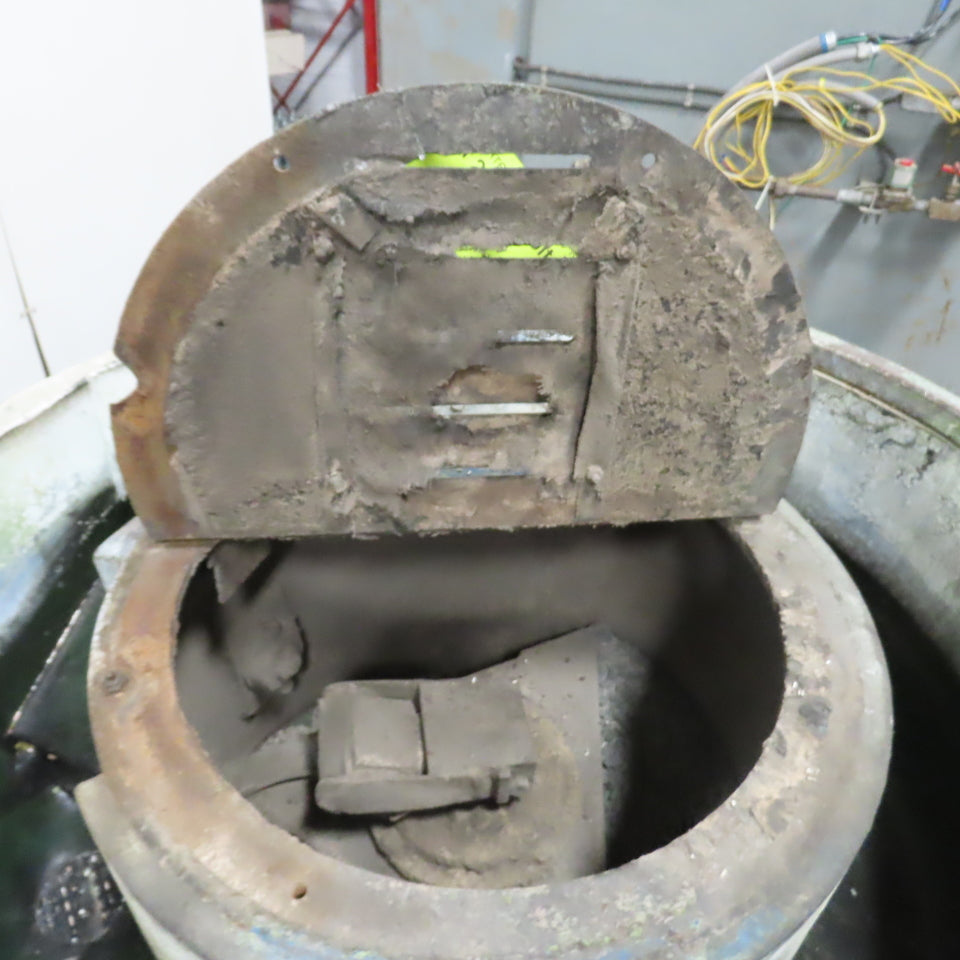 Roto Finish 2HP Lined Vibratory Finishing Tumbler 230/460V 3PH 16" Deep Tested