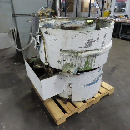 Roto Finish 2HP Lined Vibratory Finishing Tumbler 230/460V 3PH 16" Deep Tested