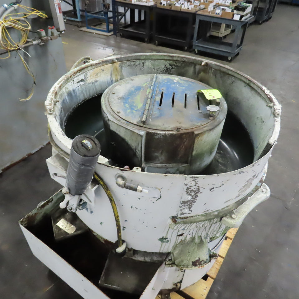 Roto Finish 2HP Lined Vibratory Finishing Tumbler 230/460V 3PH 16" Deep Tested