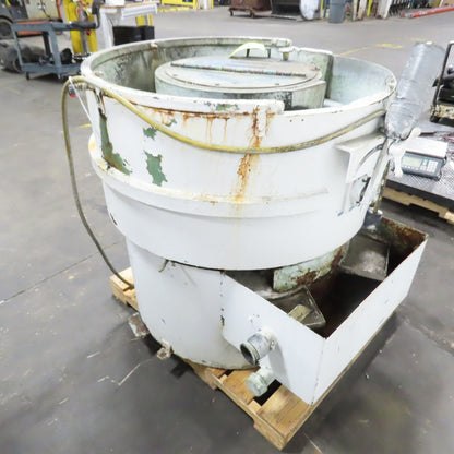 Roto Finish 2HP Lined Vibratory Finishing Tumbler 230/460V 3PH 16" Deep Tested