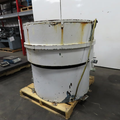 Roto Finish 2HP Lined Vibratory Finishing Tumbler 230/460V 3PH 16" Deep Tested