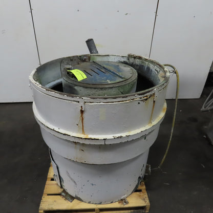 Roto Finish 2HP Lined Vibratory Finishing Tumbler 230/460V 3PH 16" Deep Tested