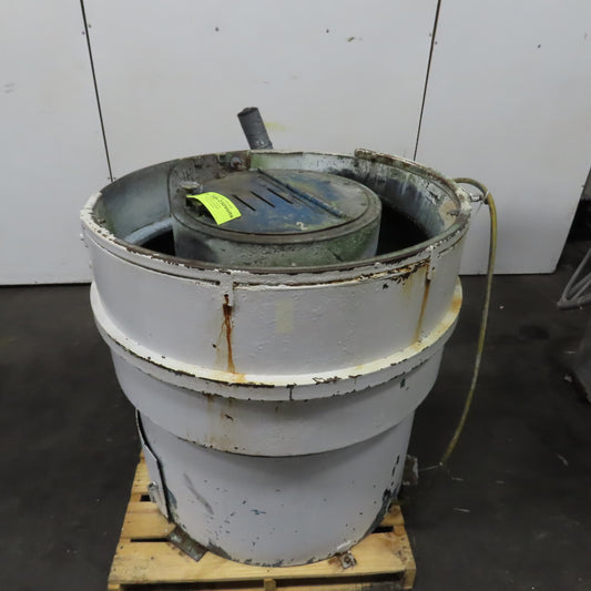 Roto Finish 2HP Lined Vibratory Finishing Tumbler 230/460V 3PH 16" Deep Tested
