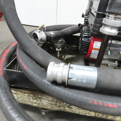 Pacer SE2UL E950 2 NPT Transfer Pump 200GPM W/ Briggs 6.5HP Motor, Hose & Cart