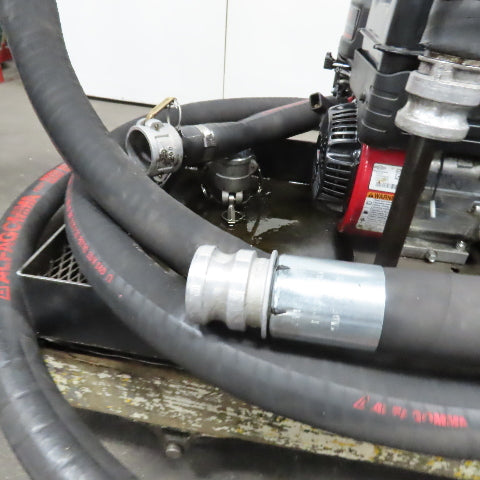 Pacer SE2UL E950 2 NPT Transfer Pump 200GPM W/ Briggs 6.5HP Motor, Hose & Cart