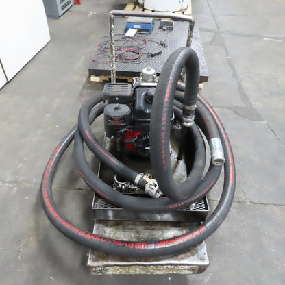 Pacer SE2UL E950 2 NPT Transfer Pump 200GPM W/ Briggs 6.5HP Motor, Hose & Cart