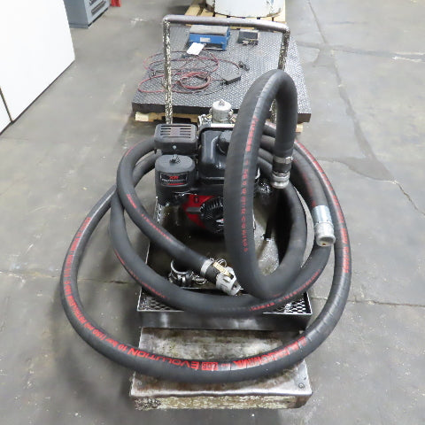 Pacer SE2UL E950 2 NPT Transfer Pump 200GPM W/ Briggs 6.5HP Motor, Hose & Cart