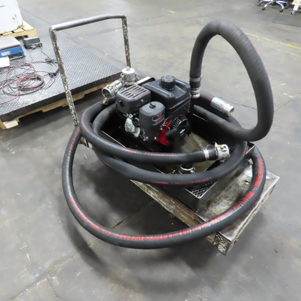 Pacer SE2UL E950 2 NPT Transfer Pump 200GPM W/ Briggs 6.5HP Motor, Hose & Cart