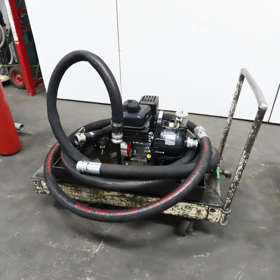 Pacer SE2UL E950 2 NPT Transfer Pump 200GPM W/ Briggs 6.5HP Motor, Hose & Cart