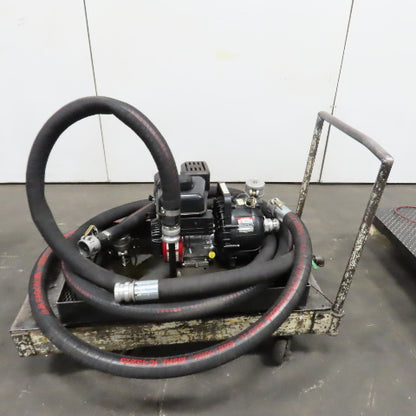 Pacer SE2UL E950 2 NPT Transfer Pump 200GPM W/ Briggs 6.5HP Motor, Hose & Cart