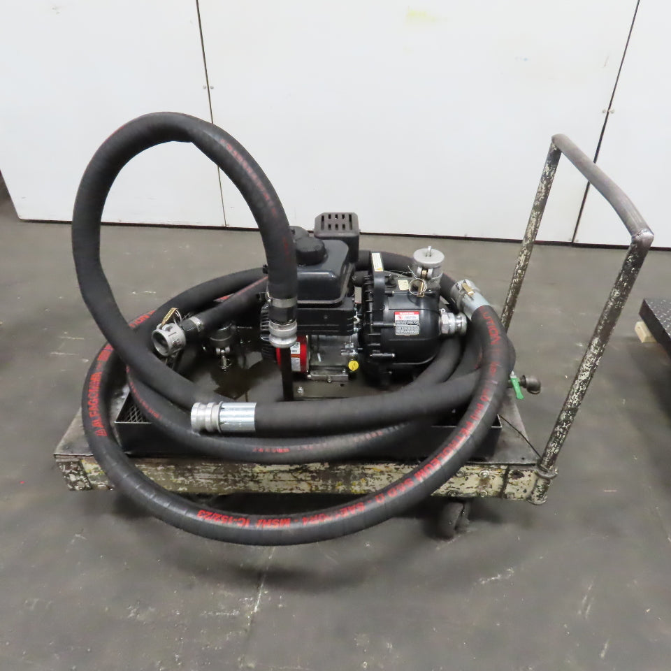 Pacer SE2UL E950 2 NPT Transfer Pump 200GPM W/ Briggs 6.5HP Motor, Hose & Cart